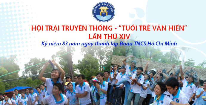 <a href="http://vhu.edu.vn/chi-tiet/Hoi-Trai-Truyen-Thong-Tuoi-Tre-Van-Hien-Lan-Thu-Xiv/468.html"><h2>Đăng kí tham gia Hội trại truyền thống "Tuổi trẻ Văn Hiến" lần thứ XIV</h2>
<p>Đoàn trường Đại học Văn Hiến thông báo kế hoạch tổ chức Hội trại truyền thống "Tuổi trẻ Văn Hiến" lần thứ XIV</p> </a>