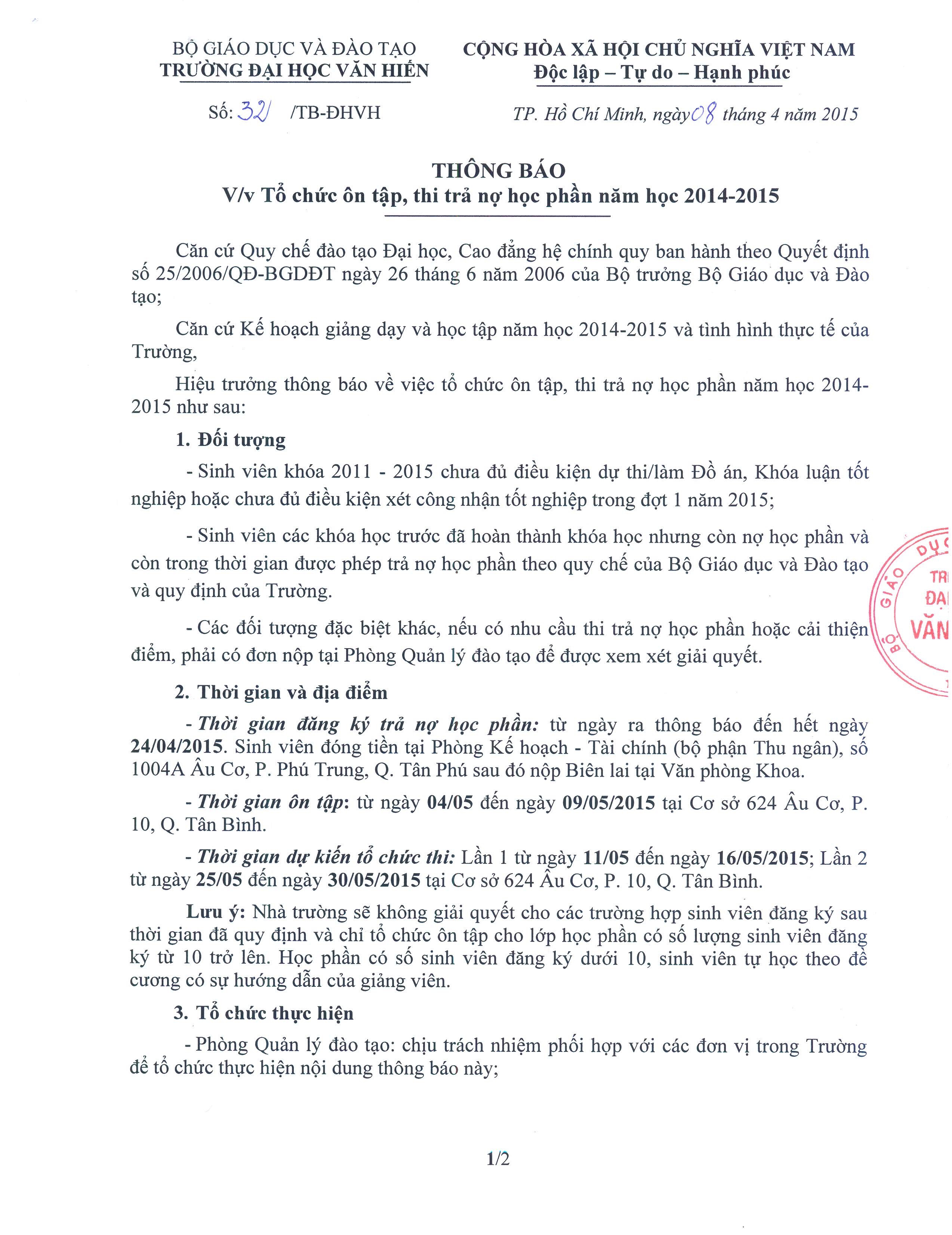 TB 32 vv to chuc on tap thi tra no hoc phan nam hoc 2014-2015_Page_1