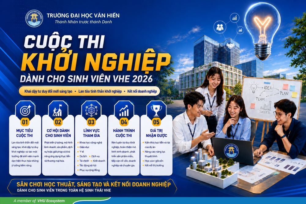 VHE Startup Challenge 2026: Sân chơi khởi nghiệp dành cho sinh viên chính thức khởi động