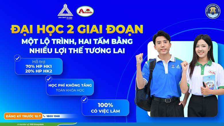 Đại học 2 giai đoạn – Một lộ trình, hai tấm bằng, nhiều lợi thế tương lai