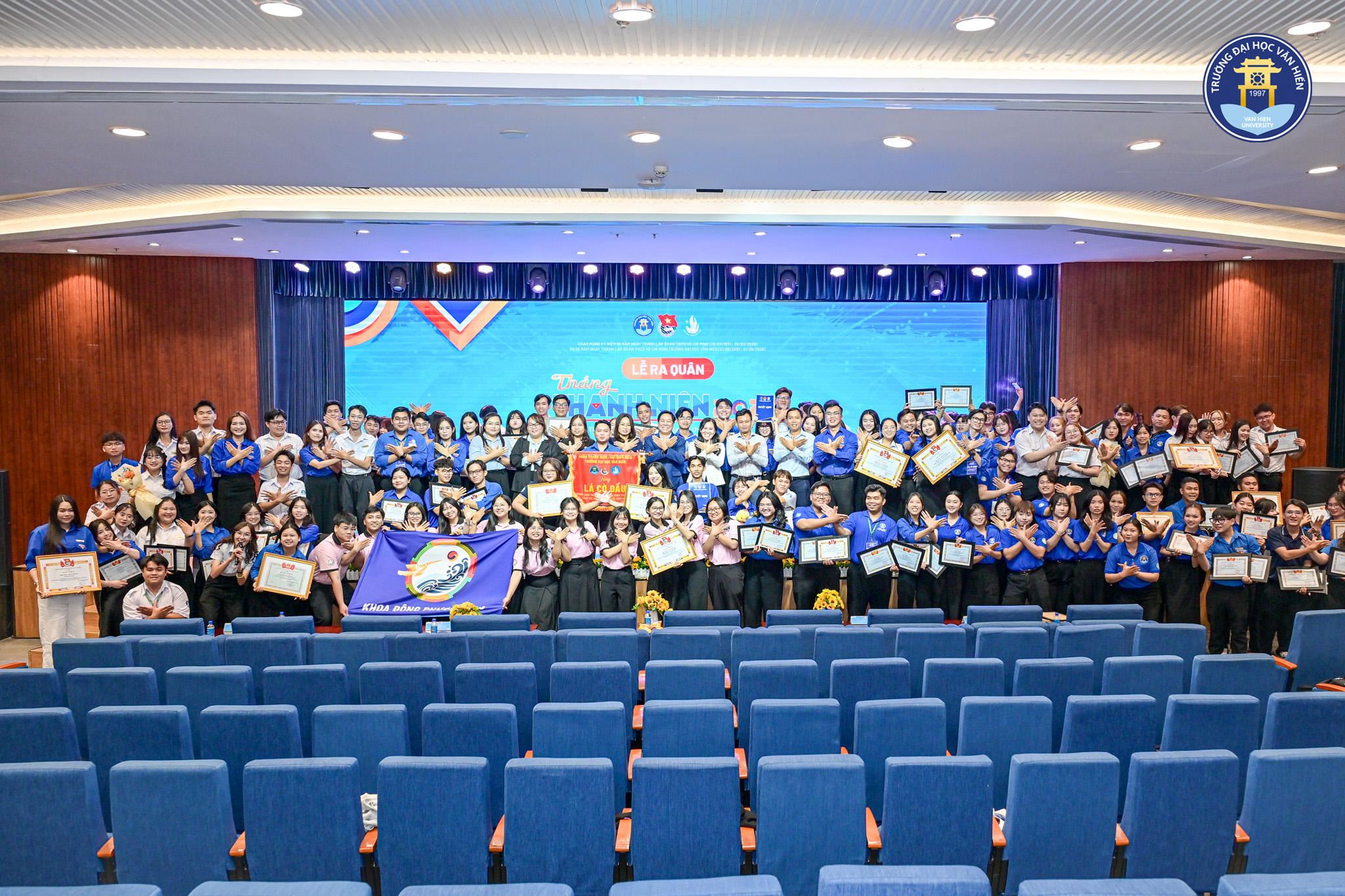 Trường Đại học Văn Hiến tổng kết công tác Đoàn - Hội năm 2024 - 2025 và phát động ra quân tháng thanh niên 2026